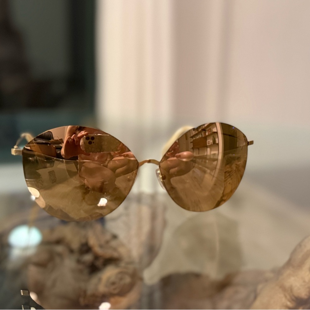 Gold Aviator Sunglasses